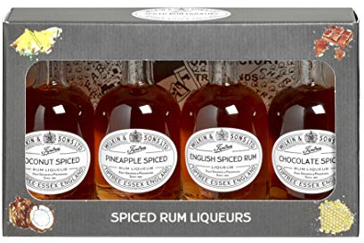 Tiptree Miniature Rum Liqueurs Box, 25% ABV - 4x5cl