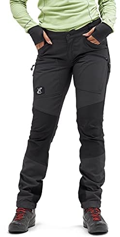 RevolutionRace Damen Nordwand Pro Pants, Hose zum Wandern und für viele Outdoor-Aktivitäten, Anthracite, XXL