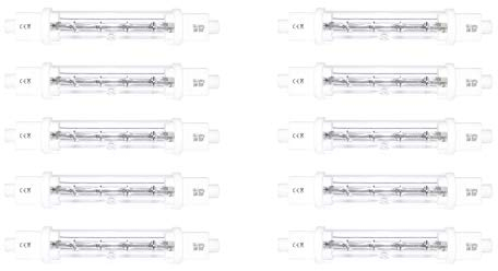 IGLU lighting (10 Pack) Catering Halogen Heat Lamps, 300w 118mm r7s, Food Safe Bulb for Hospitality, Food Industries