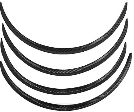 Auto Rad Augenbraue, 4PCS Kohlefaser Anti Kratzer Bogen Trim Lippen Streifen Rad Kotfl¨¹Gel Flare Protector Universal 72cm/28, 4in(Kohlenstoffmuster), Automobiles Exterieur