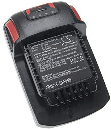 vhbw Batterie Compatible avec Ingersoll Rand IRC-W7150-K2, IRR3150-K2, IRTR3150-K2, IRTW7150 Outil électrique (2000 mAh, Li-ION, 20 V)