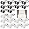 Vorhangrolle 40 Stück Vorhang Rolle Schienen Rolle Track Roller Klick Gleiter Metall Mit Zwei Rädern metall vorhang rollen für schiene Rollengleiter für Vorhangschienen Radabstand 10 mm