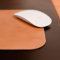 Hamosons â€“ Hochwertiges Mousepad/Mauspad aus Büffel-Leder, Cognac-Braun, Modell 26304