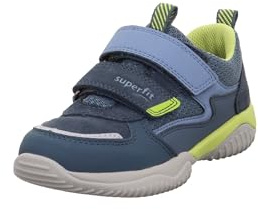 Superfit Jungen Storm Sneaker, Blau Hellgrün 8030, 37 EU