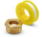 DOJA Barcelona | Reductor Laton + Teflon | 3/4 x 1/2 | Reductor Tuberia | Machon Reductor para Aire, Agua, Gas, Combustible, Aceite | Reductor de Agua para Grifo para Asegurar Circulación en Tubo