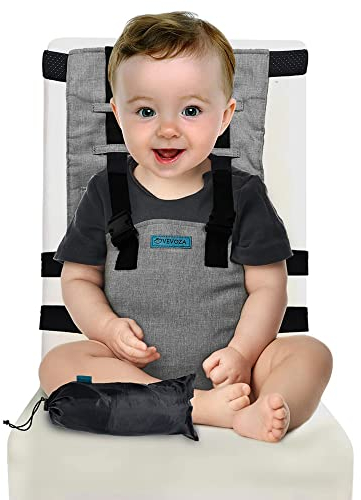 sitzerhöhung stuhl kind,tischsitz baby,waschbarer Stoffgurt, Stuhl, verstellbare Riemen für die Säuglingsernährung,Faltbar und Tragbar universeller Baby-Esstisch-Sicherheitsgurt für Reisen, Zuhause