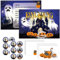 JOKILY Halloween Einladungskarten Kinder, 12 x Halloween Party Einladungen, Gruselige Einladung Halloween Aufklebern für Halloween Party, Witzige Einladungskarte zum Halloween Kindergeburtstag (B)