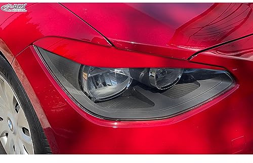 RDX Scheinwerferblenden passgenau | kompatibel mit BMW 1er-Serie F20/F21 3/5-Türer 2010-2015 (nur Halogen) (ABS)