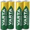 VARTA Piles Rechargeables AAA, Lot de 4, Recharge Accu Solar, 550 mAh Ni-MH, prêtes à l'emploi, développées pour Les Lampes solaires de Jardin
