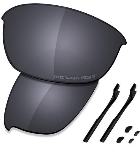 Saucer Lentilles de rechange et kits de caoutchouc pour lunettes de soleil Oakley Half Jacket 2.0 OO9144 High Defense – Shield Black Polarized