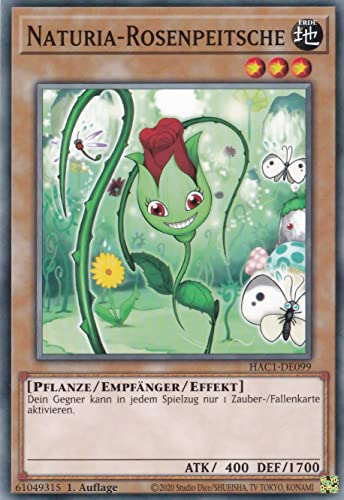 HAC1-DE099 - Naturia-Rosenpeitsche - Common - 1. Auflage - Deutsch - Hidden Arsenal: Chapter 1 - mit LMS Trading Fieldcenter-Karte Yugioh
