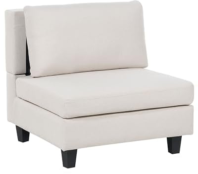 Modernes Sesselmodul zum Sofa mit Stoffbezug in Beige 1-Sitzer Unstad