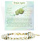 Farfume Armband Damen Edelstein Perlen Armbänder, Chakra 4mm Kristall Natürliche Echte Steine Schmuck Geschenke für Frauen(Weintraube)