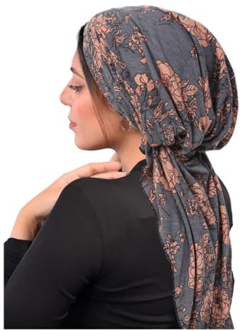 PAULOF PENG Turban Damen - Kopftücher für Damen mit angenehmer Elastizität, für Chemo- & Krebspatienten, als Kopfbedeckung in Uni-Farben (DE/NL/SE/PL, Alphanumerisch, Einheitsgröße, 8)