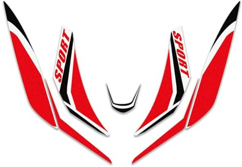 GQUIKGW Motorradaufkleber Für H-ONDA SH125 SH 125 Reflektierender Motorrad-Karosserieaufkleber(Rosso)