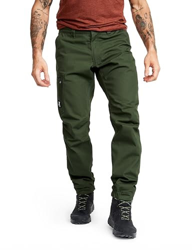 RevolutionRace Outdoor Basic Pants für Herren, Wanderhose für viele Outdoor-Aktivitäten, Forest Green, XL