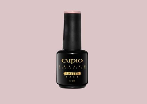 Cupio Rubber Base French Collection – Milkshake – UV/LED Aufbaugel 15 ml – Zarter Rosé-Nude-Ton – Natürliche Deckkraft für French & Babyboomer Nageldesigns