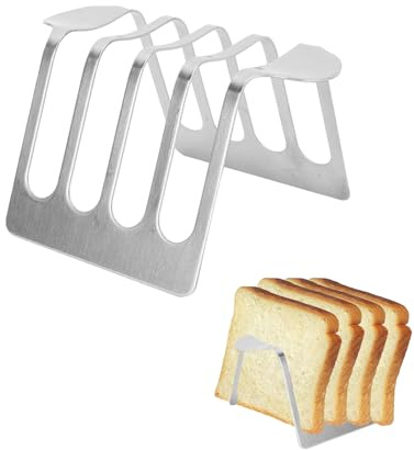 Porta Pane Tostato, Porta Toast In Acciaio Inox Vintage, Supporto Per Fetta Di Pane Toast Rack Con Manico Per Colazione Cucina Appartamento Panetteria