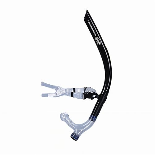 Boccaglio Frontale Nuoto Professionale | Tubo Respiratore Frontale per Allenamento Tecnico e Resistenza in Piscina | Snorkel Stabile ed Ergonomico per Nuotatori Agonisti e Amatoriali - Adulto