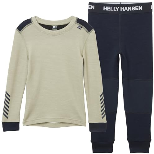 Helly-Hansen Lifa Merino Set - Kids Unisex Warm & Breathable Base Layer Set, Thermounterwäsche für Outdoor-Abenteuer, 463 Light Lavender, 5