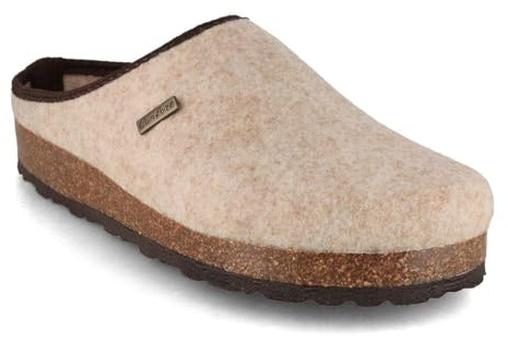Tuffeln Damen Hausschuhe Komfort mit Kork-Fußbett Filz-Pantoffeln Clogs vegan unisex, Gr. 36-46