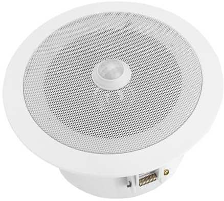 Damavat Overhead Ceiling Speaker Music Motion-Activated Audio Player with Integrated PIR Sensor and Built-in MP3 Functionality