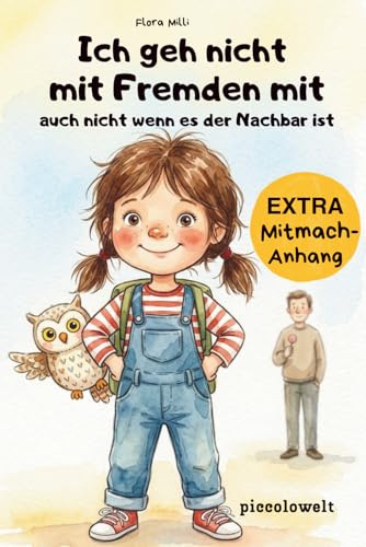 Ich geh nicht mit Fremden mit auch nicht wenn es der Nachbar ist: Bilderbuch ab 5 Jahren, für Kindergartenkinder und Schulanfänger, über Fremde, Codewort und den sicheren Schulweg