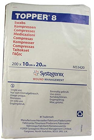 Topper 8 Kompr.10x20 cm Unsteril
