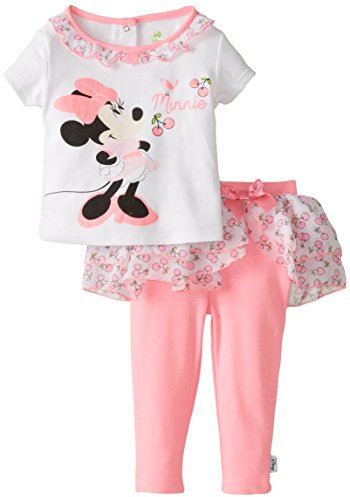 Disney Ensemble de brochettes 2 pièces Minnie Mouse pour bébé fille, multicolore, 12 mois