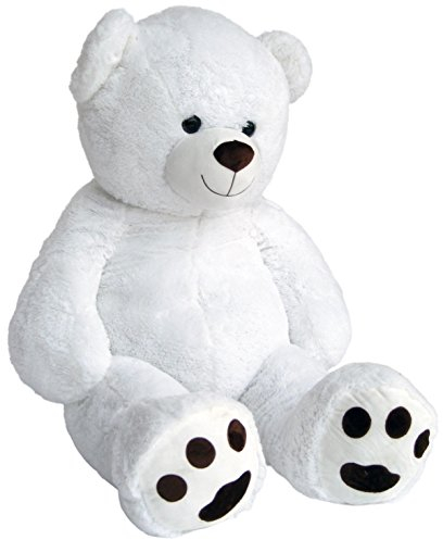 Wagner 9042 - Riesen XXL Teddybär 170 cm Gross in Weiss - Plüschbär Kuschelbär Teddy Bär 1,70 m
