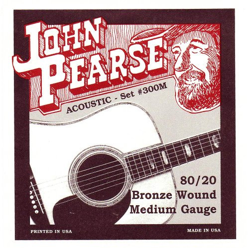 John Pearse 300M Akustikgitarre 013-056 Medium Bronze Saiten-Set