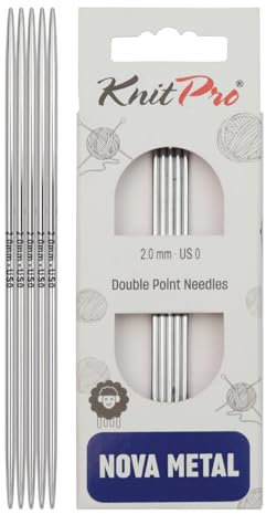 Knitpro Nova Metall Handschuhnadeln 10cm, 2, 0mm (10125)