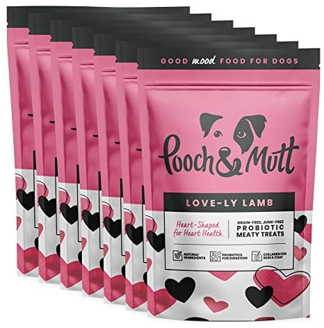 Pooch & Mutt - Love-ly Lamb Meaty Treats for Valentine's Day, case of 7x120g