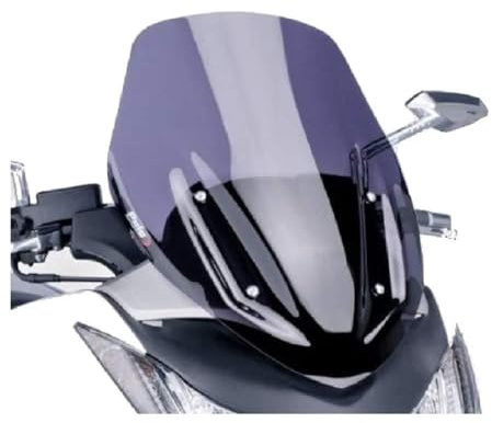 Puig 6283F Windshield Sport for Maxiscooter Honda Integra 2012-2015, Integra 750 2014-2015, Dark Smoke, Medium