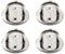 SeeRaphee Anclaje para Montaje en Pared de Techo Ancla Resistente Acero Inoxidable 304 5/16 8mm (4 Pezzi)