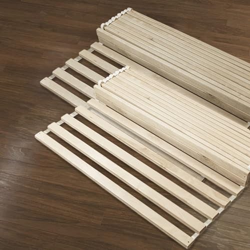 Sommier à Lattes 160x200 (80x200 2pcs) sans Pieds pour Lit 2 Personnes - 25 Lattes pour Sommier - Bois Massif - Fabriqué dans l'EU - Livraison Gratuite et Rapide
