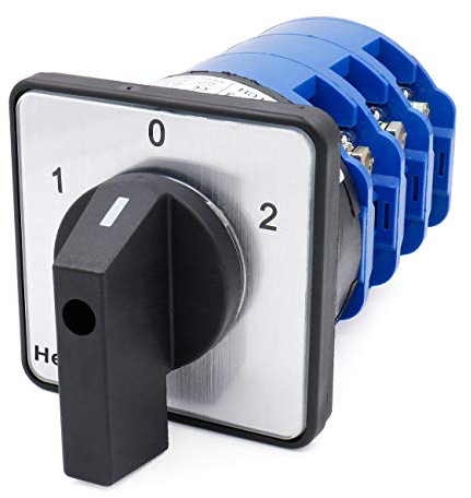 Heschen Interruttore a camme rotativo 125A 660VAC ON/OFF/ON 3 posizioni 3 fasi