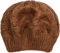 styleBREAKER Damen Strick Baskenmütze mit Zopfmuster, Winter, Barett, Franzosen Mütze 04024166, Farbe:Cognac