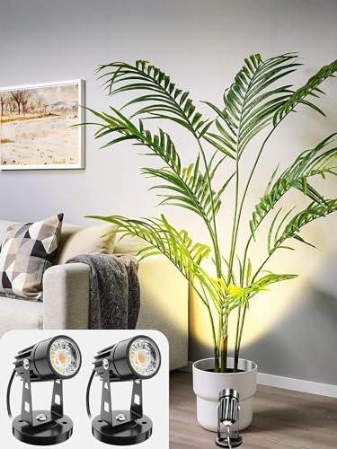 Focos LED interiores 3W enfatizan las luces interiores focos de plantas interiores 220V lámparas decorativas blancas cálidas 180cm cables eléctricos (2)