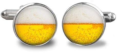 Death Devil Manschettenknöpfe aus Bier-Legierung, Kunstbild, Manschettenknöpfe, Metall