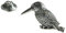 Anstecknadel Eisvogel, Zinn, mit Geschenkbeutel