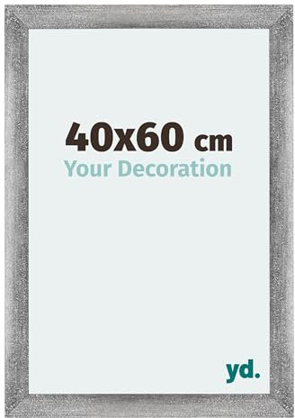 Your Decoration - Cadre 40x60 cm - Gris Patiné - Cadres Photo en MDF Avec Verre acrylique - Anti-Reflet - Cadre 40x60 - Mura