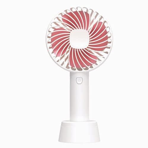 Ventilador portátil 2 en 1, mini ventiladores USB personales de pie, lindo ventilador kawaii para el hogar, dormitorio, oficina, escritorio