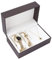 YUYTE Mesdames Montre Bracelet Bijoux Ensemble de bijoux, Ensemble de bijoux pour femmes Collier de montre, or rose et or pour femme fille quartz montre pour bracelet de Noël bijoux (or)