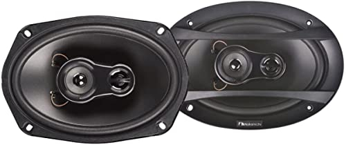 Nakamichi NSE6918 6x9 inches Car Stereo 3 Way Coaxial Speaker 260 Watts Peak Power 55-19.5kHz Frequency Response
