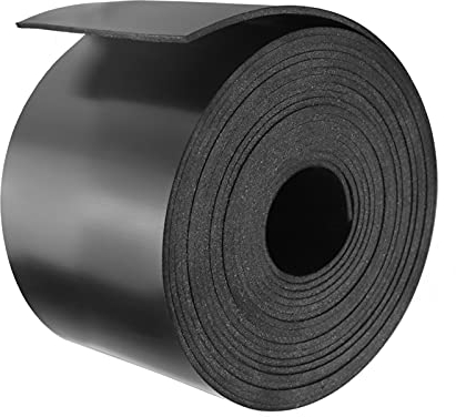 Bandes en Caoutchouc, Tapis Caoutchouc Néoprène, Feuille de Caoutchouc, 80 mm (l) x1.5 mm (D) x3 m (L) Plaque Caoutchouc, Rouleau Caoutchouc Solide pour Antidérapant, Anti-Vibration, Isolation