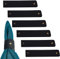 GORGECRAFT Serviettenringe Aus Leder, 6er-Set, Rustikale Schwarze Serviettenringe, Serviettenschnallenhalter Für Die Hochzeit Am Valentinstag, Geburtstags-Dinner-Party, Heimtextilien