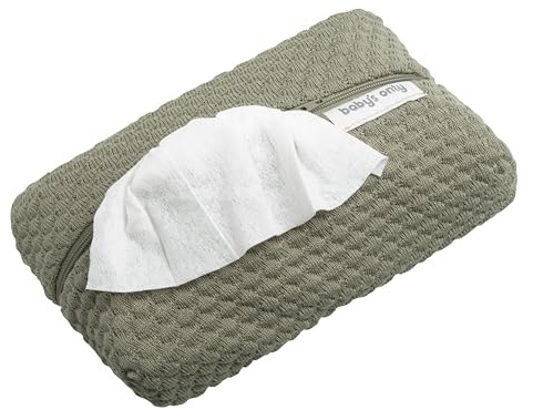 Baby's Only - Baby Feuchttücherbezug Sky - Gestrickte Feuchttücher Box - Feuchttücher Bezug aus Baumwolle für Baby Wipes - Baby Feuchttücher Organizer für Wickeltasche - Urban Green