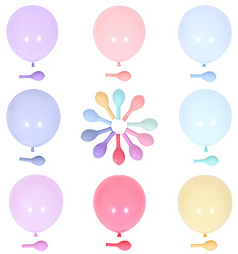Luftballons Pastell 12 Zoll 100 Stück Luftballons Bunte Regenbogen Colored Latex Ballon für Geburtstag Einhorn Hochzeit Meerjungfrau Baby Partydekorationen