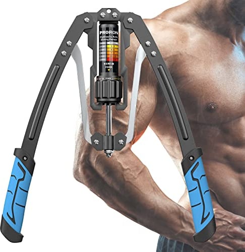 PROIRON Power Twister 10~200kg, Biegehantel Einstellbare Hydraulische, Armtrainingsgerät, Unterarm Training Brust Trainingsgerät für Arm und Unterarm, Bizeps und Brust Krafttraining